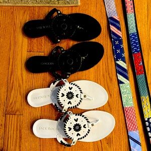 2 pairs jack rogers shoes